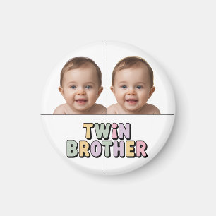 Twin brother baby  magnet
