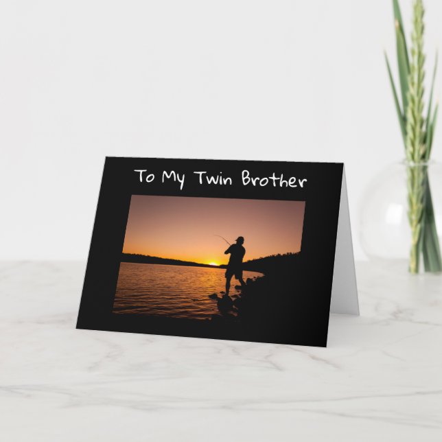 **TWIN BROTHER** ENJOY "YOUR" BIRTHDAY CARD (Front)