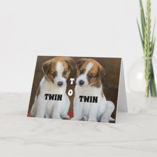 **TWIN BROTHER OR TWIN SISTER** BIRTHDAY CARD