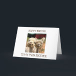 **TWIN BROTHER** SHARING BIRTHDAYS IS GREAT CARD<br><div class="desc">thanks for stopping by one of my eight stores</div>