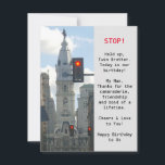 Twin Brothers City View Birthday Flat Card<br><div class="desc">Rarely found,  this special birthday greeting card is for twin brothers. Using down-to-earth,  everyday language this card will be happily received and enjoyed!</div>