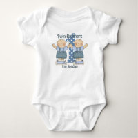 Twin Brothers First Birthday Infant Creeper