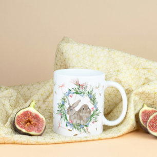 Twin Bunnies Coffee Mug