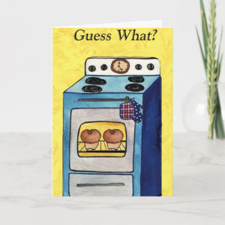 twin buns in the oven announcement