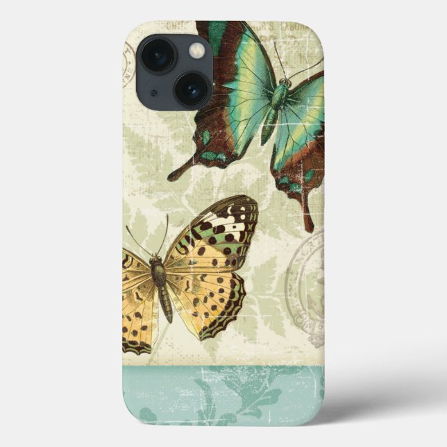 Twin Butterflies Case-Mate iPhone Case (Back)