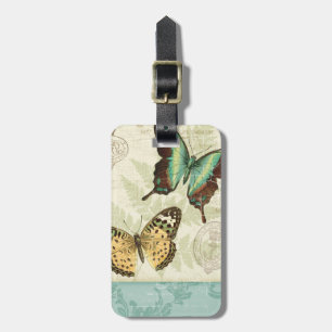 Twin Butterflies Luggage Tag