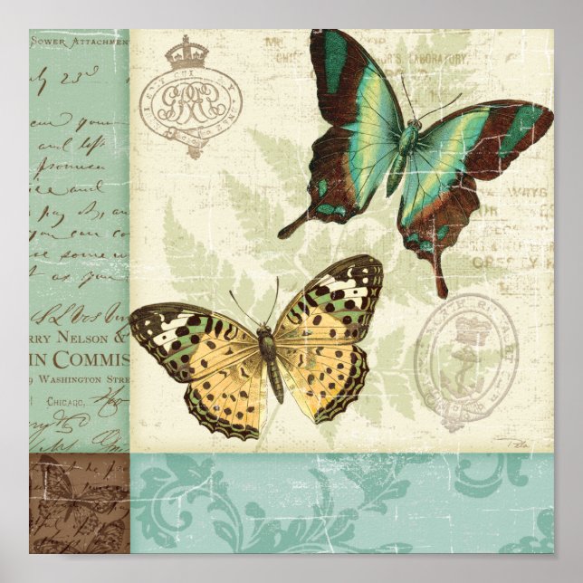 Twin Butterflies Poster (Front)