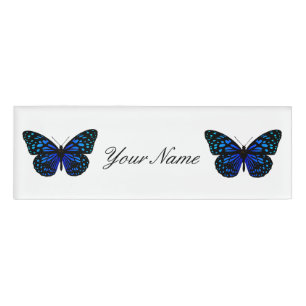 Twin Butterflies Thunder_Cove Name Tag