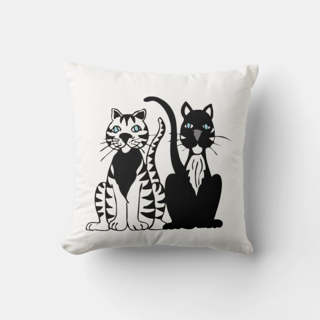 Twin Cats Cushion (Front)