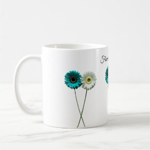 Twin Contrast Dual Bloom Balance in Bloom Two Side Coffee Mug