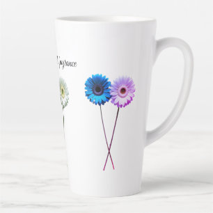 Twin Contrast Dual Bloom Balance in Bloom Two Side Latte Mug
