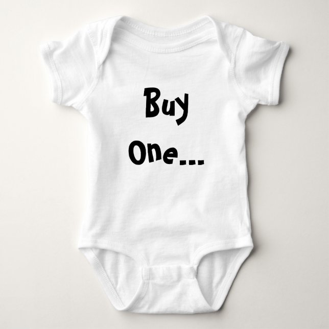 Twin Crazy Baby Bodysuit (Front)