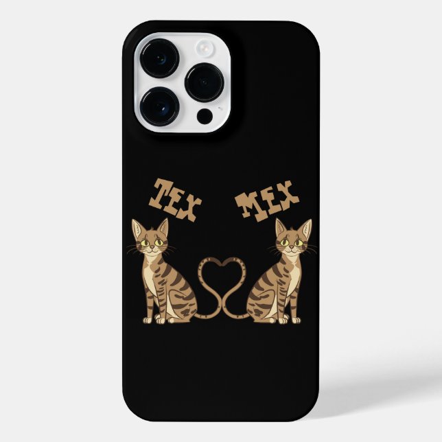 TWIN CUTE BENGAL CATS  iPhone CASE (Back)