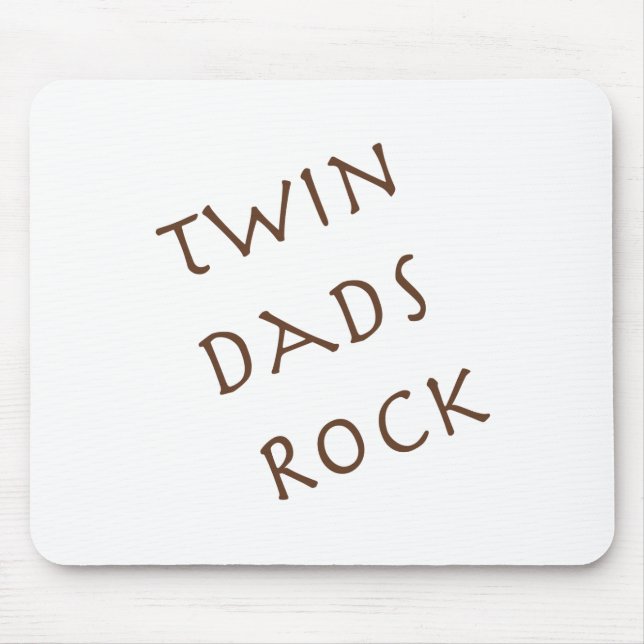Twin Dads Rock Mouse Mat (Front)