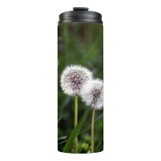 twin dandelions thermal tumbler