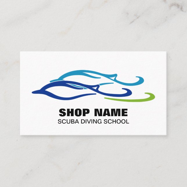 Twin Dolphins Business Card (Front)