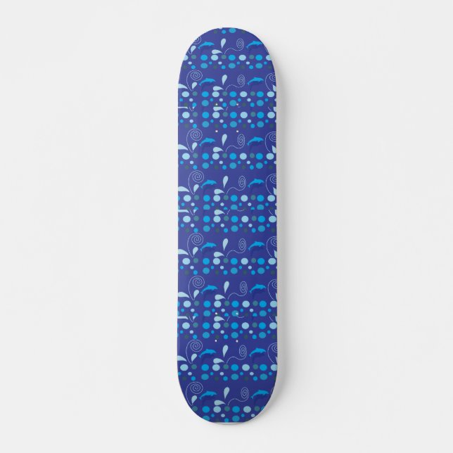 Twin dolphins skateboard (Front)