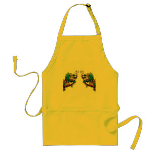 Twin Dragons Apron