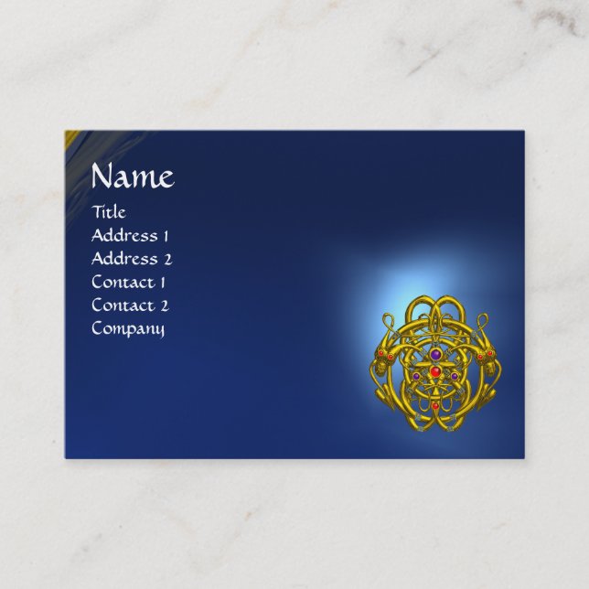 TWIN DRAGONS Blue Sapphire Business Card (Front)