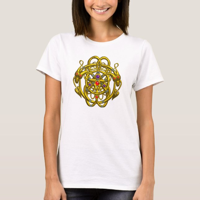 TWIN DRAGONS for all colours - Customised T-Shirt (Front)