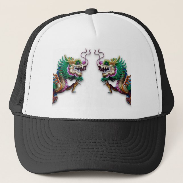 Twin Dragons Trucker Hat (Front)