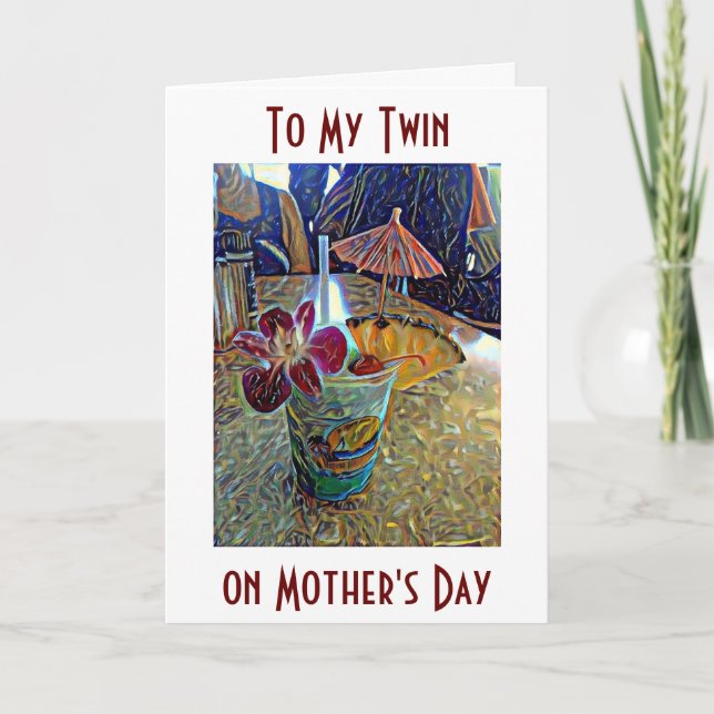 TWIN-ENJOY YOUR DAY "IT'S MOTHER'S DAY" CARD (Front)