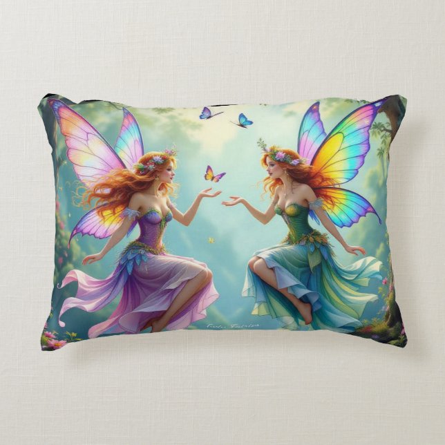 Twin Fairies pillow  (Front)