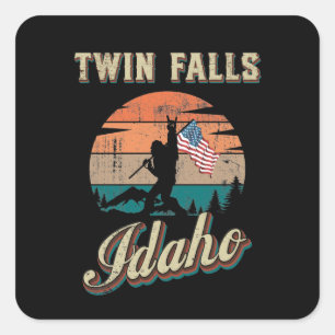 Twin Falls Idaho Square Sticker