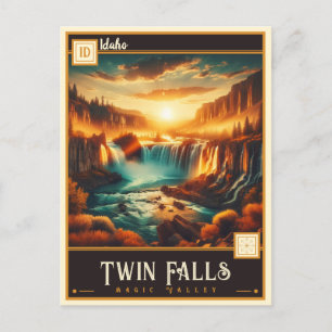 Twin Falls, Idaho    Vintage Postcard