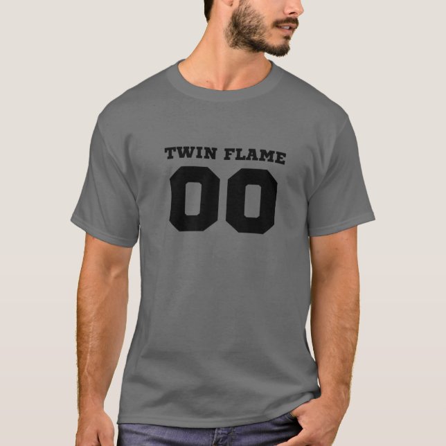 TWIN FLAME 00 (Sports Design) T-Shirt (Front)