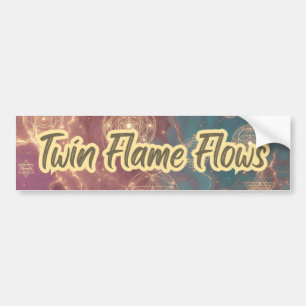 Twin Flame Flows Bumper Sticker