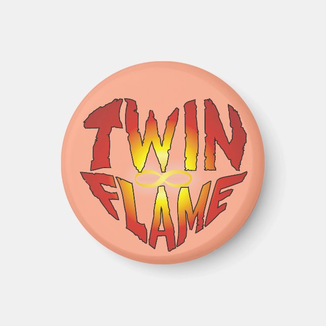 Twin Flame Heart Magnet (Front)
