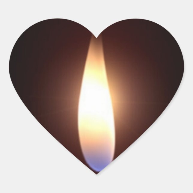 Twin flame heart Valentine's Day Heart Sticker (Front)