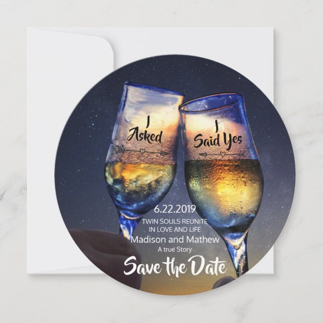 Twin Flame Save the Dates Save the Date (Front)