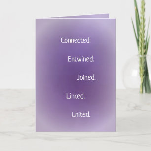 Twin Flame Soulmates Connection Poem Holiday Card