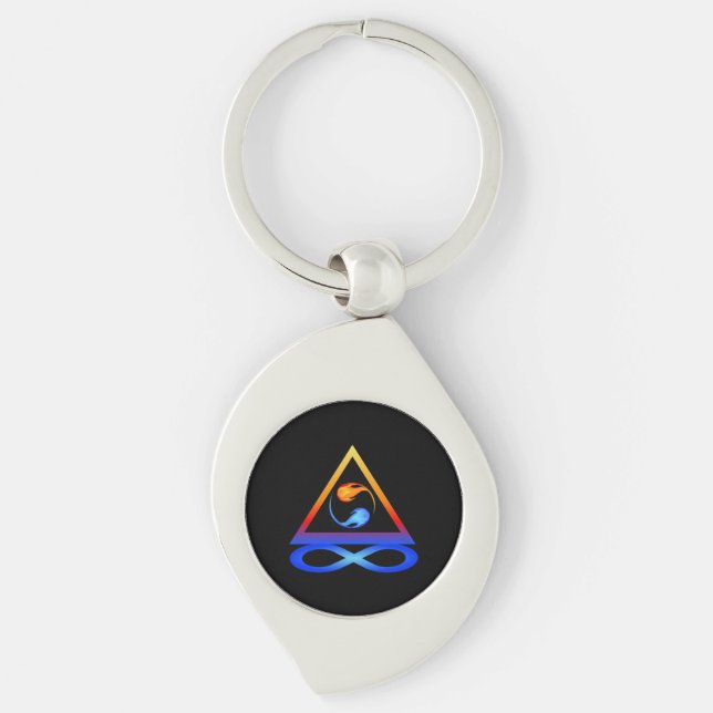 Twin Flame Symbol- Key Ring (Front)