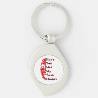 Twin Flame Twinflame humour soulmate devilish Key Ring