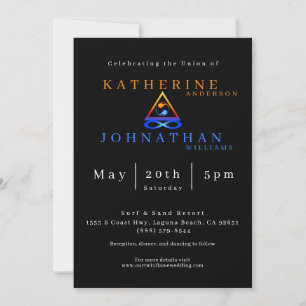 Twin Flame Wedding Theme- Invitation