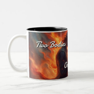 Twin Flames 005 Two-Tone Coffee Mug