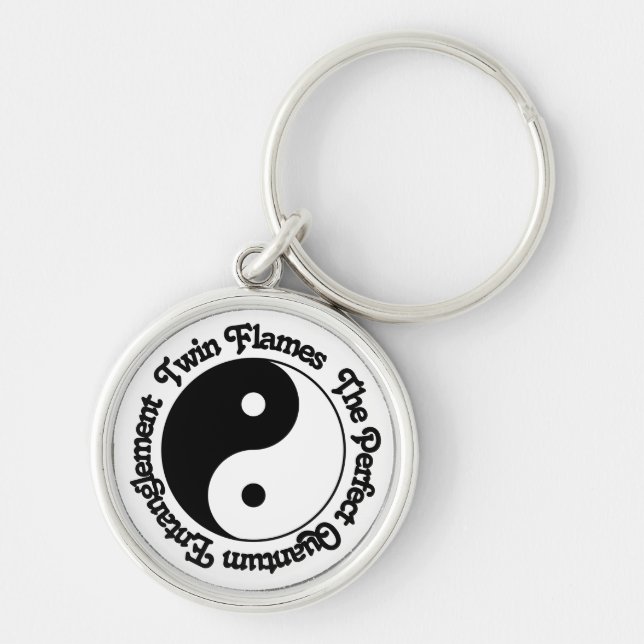 Twin Flames Quantum Entanglement Yin Yang Key Ring (Front)