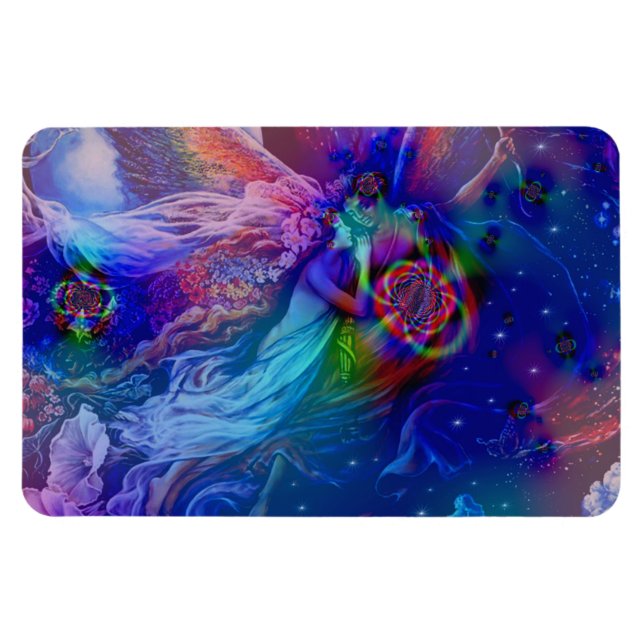 Twin Flames Rising Into Heaven Magnet (Horizontal)