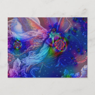 Twin Flames Rising Into Heaven Postcard