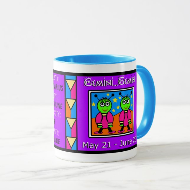 Twin Gemini Martians Mug (Front Right)