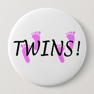 Twin (Girl) 10 Cm Round Badge