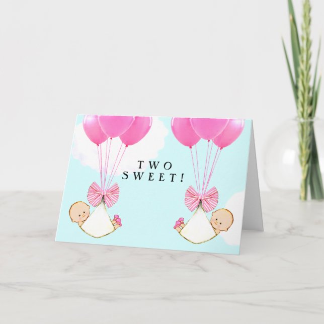 Twin Girls Card (Front)