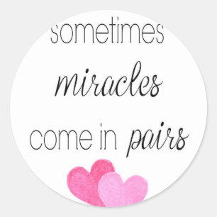 Twin Girls Classic Round Sticker