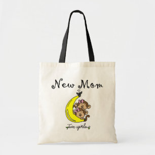Twin Girls New Mum T-shirts and Gifts Tote Bag