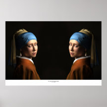 TWIN GIRLS WITH A PEARL EARRING