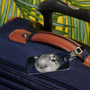 Twin Grail Spacecraft Orbiting The Moon. Luggage Tag
