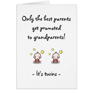 Twin Grandchildren, Grandparent Congratulations,